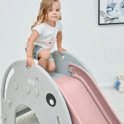 Baby Vivo Kinderrutsche / Rutsche - Elefant in Pink/Grau