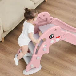 Baby Vivo Kinderrutsche / Rutsche - Delfin in Rosa