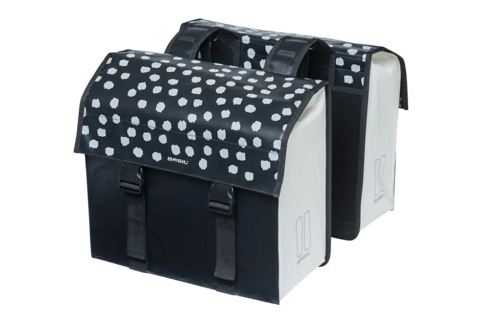 BASIL Doppelpacktasche "Urban Load",schwarz/weiß