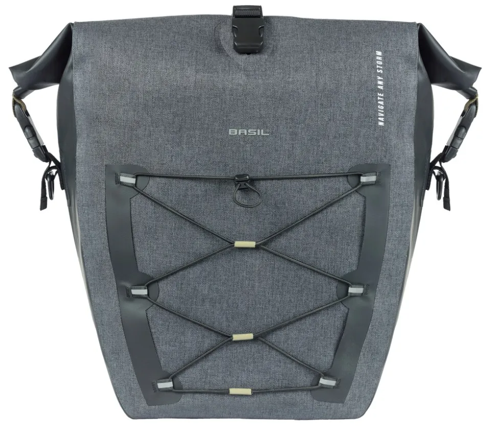 BASIL Fahrrad- Einzeltasche Navigator Storm L, grau