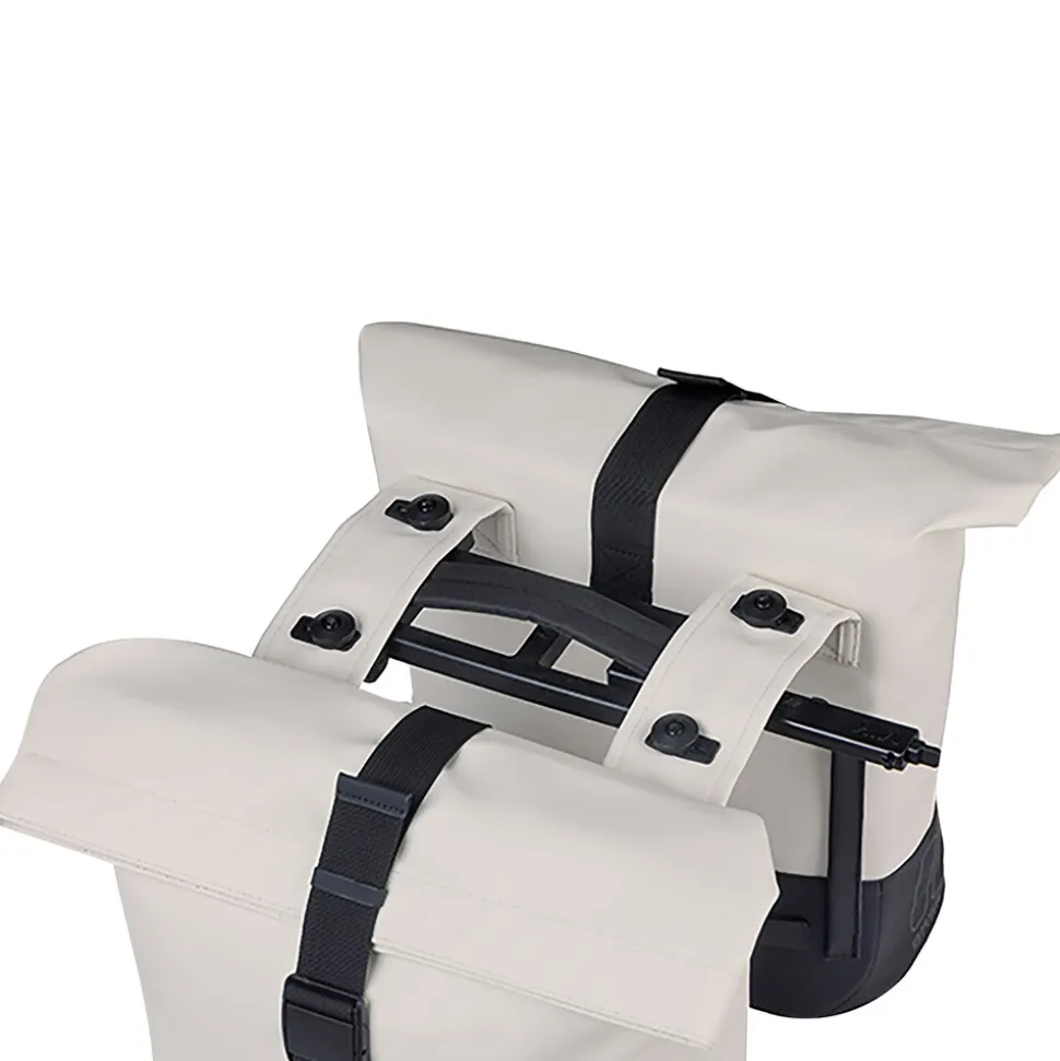 BASIL Gepäckträger- Fahrradtasche "Cove MIK", weiß