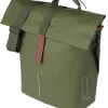 BASIL Gepäckträger Fahrradtasche "City MIK Studs", moosgrün