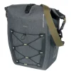 BASIL Gepäckträger-Tasche "Navigator Storm MIK Studs L", grau