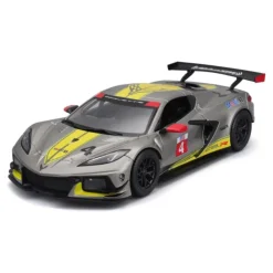 Bburago 18-28024 - Modellauto - Chevrolet Corvette C8R '20 (grau, Maßstab 1:24) Modell Auto