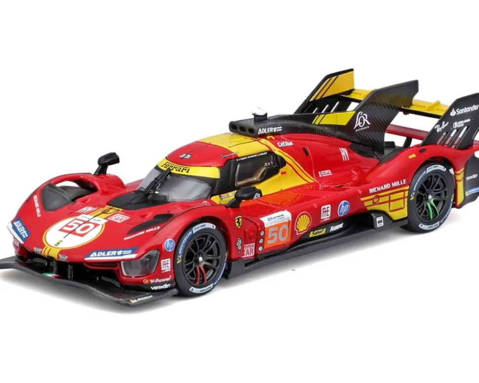 Bburago 18-36316 - Modellauto - Ferrari 499P LMH #50 '24 (Maßstab 1:43) Hardcase Auto Sammler