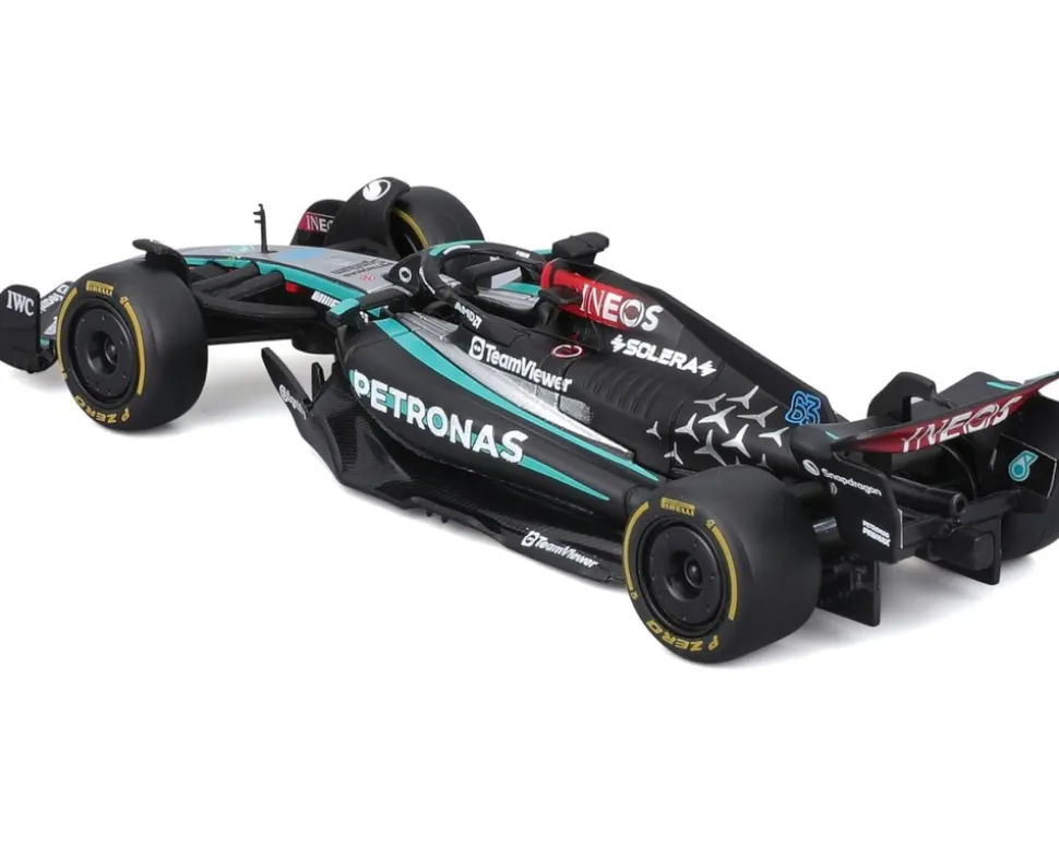 Bburago 18-38208R - Modellauto - F1 MB AMG W15E GB GP #63 Russell (Maßstab 1:43)