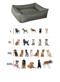 BedDog Hundebett MAX Hundesofa Hundekissen Hundebett mit Rand
