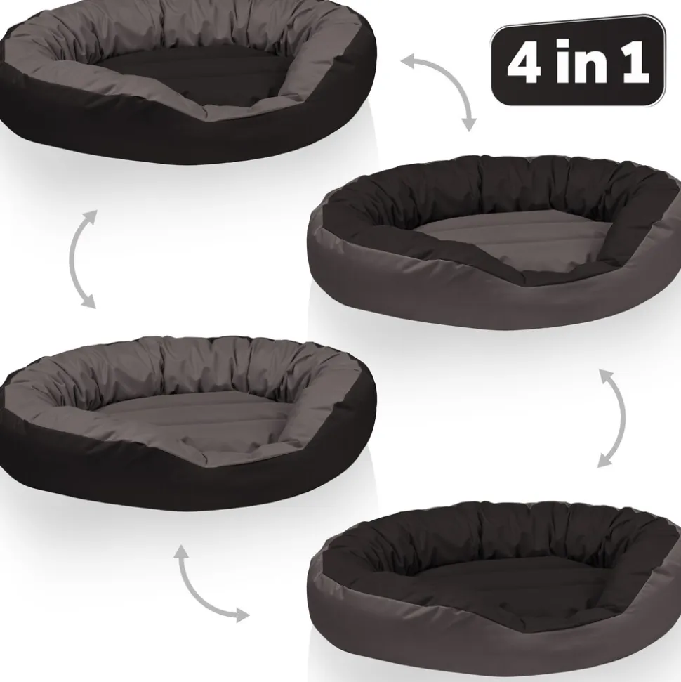 BedDog® Hundebett SUNNY 4in1 oder einfarbig, waschbar, mit Rand, Hundekissen