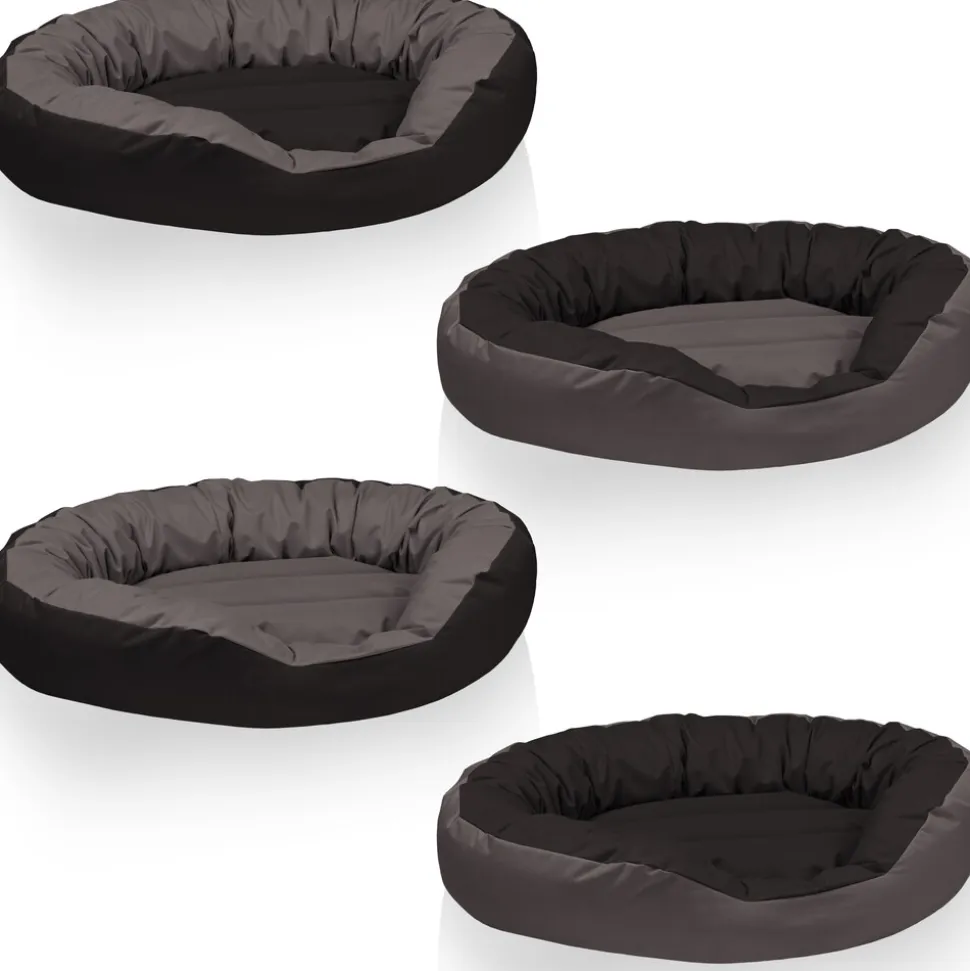 BedDog® Hundebett SUNNY 4in1 oder einfarbig, waschbar, mit Rand, Hundekissen
