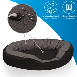 BedDog® Hundebett SUNNY 4in1 oder einfarbig, waschbar, mit Rand, Hundekissen