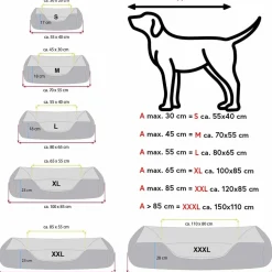 BedDog Hundebett TEDDY Hundesofa waschbares Hundebett mit Rand Hundekissen