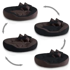 BedDog 4in1 Hundebett SABA großes Hundekörbchen abwischbar Hundekissen