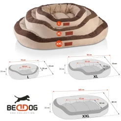 BedDog PRINS PREMIUM Hundebett aus strapazierfähigem Alicante-Gewebe