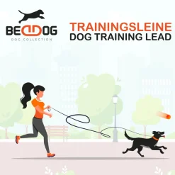 BedDog TYSON Trainingsleine mit Aufbewahrungsbeutel und Handschlaufe