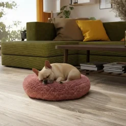 BENNO® Hundebett BALU Donut 50x50x16 cm, waschbar, rutschfest, Polyester, Polypropylen-Füllung, inkl. Kauknochen