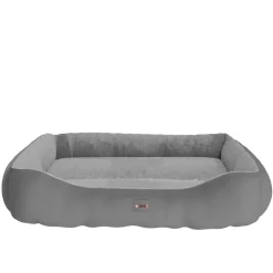 BENNO® Hundebett SAMMY 80x65x17 cm, quadratisch, Polyester, maschinenwaschbar, rutschfest, inkl. Kauknochen