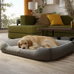 BENNO® Hundebett SAMMY 95x75x18 cm, quadratisch, Polyester, maschinenwaschbar, rutschfest, inkl. Kauknochen