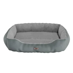 BENNO® Hundebett SAMMY 65x50x16 cm, quadratisch, Polyester, rutschfest, inkl. Kauknochen
