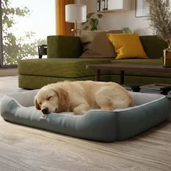 BENNO® Hundebett SAMMY 95x75x18 cm, quadratisch, Polyester, maschinenwaschbar, rutschfest, inkl. Kauknochen