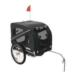 BENNO® Hundefahrradanhänger LUNA Kleintierfahrradanhänger Buggy faltbar, schwarz