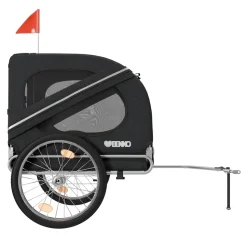 BENNO® Hundefahrradanhänger LUNA Kleintierfahrradanhänger Buggy faltbar, schwarz