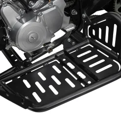 Benzin-Jugend-Quad S-10, 125ccm, ATV, Gepäckträger, Not-Aus-Leine, Halbautomatik, Scheibenbremse (Metallic/Rot)