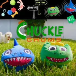 Best Direct® Interaktives Plüsch Hundespielzeug - Kauspielzeug Chuckle Chums
