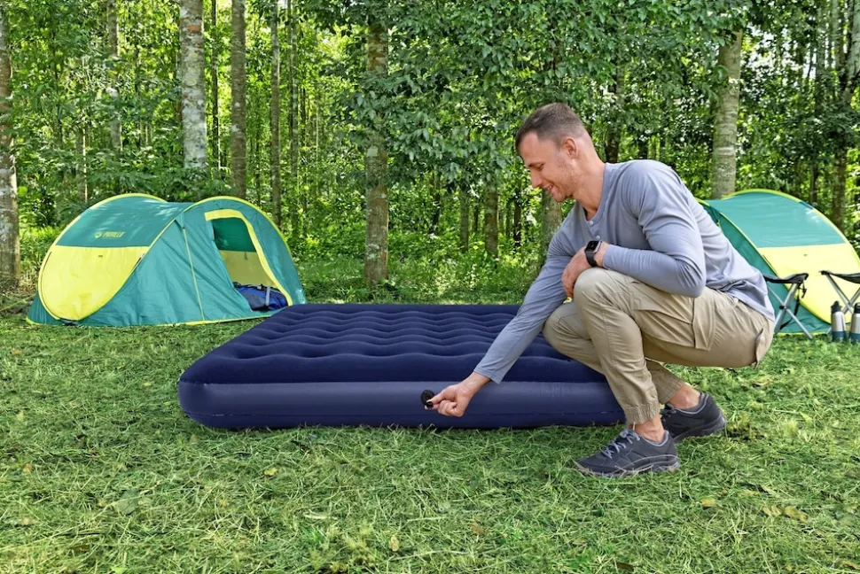 Bestway Doppelluftbett mit integrierter Fußpumpe 203 x 152 x 28 cm