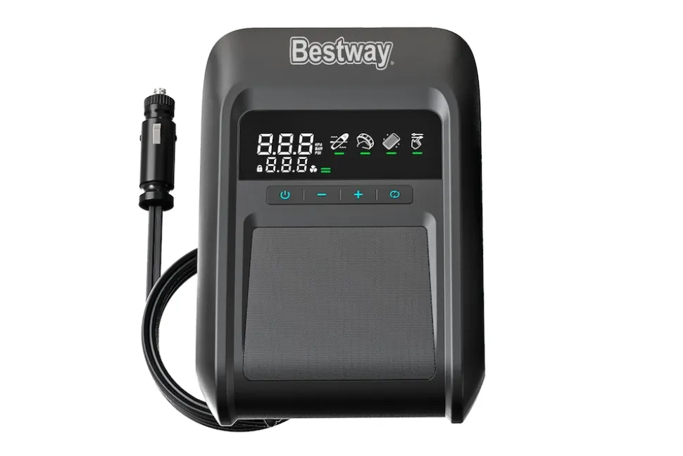 Bestway Elektropumpe Luftpumpe Pumpe Powergrip 12V Camping Hochdruck 250l min