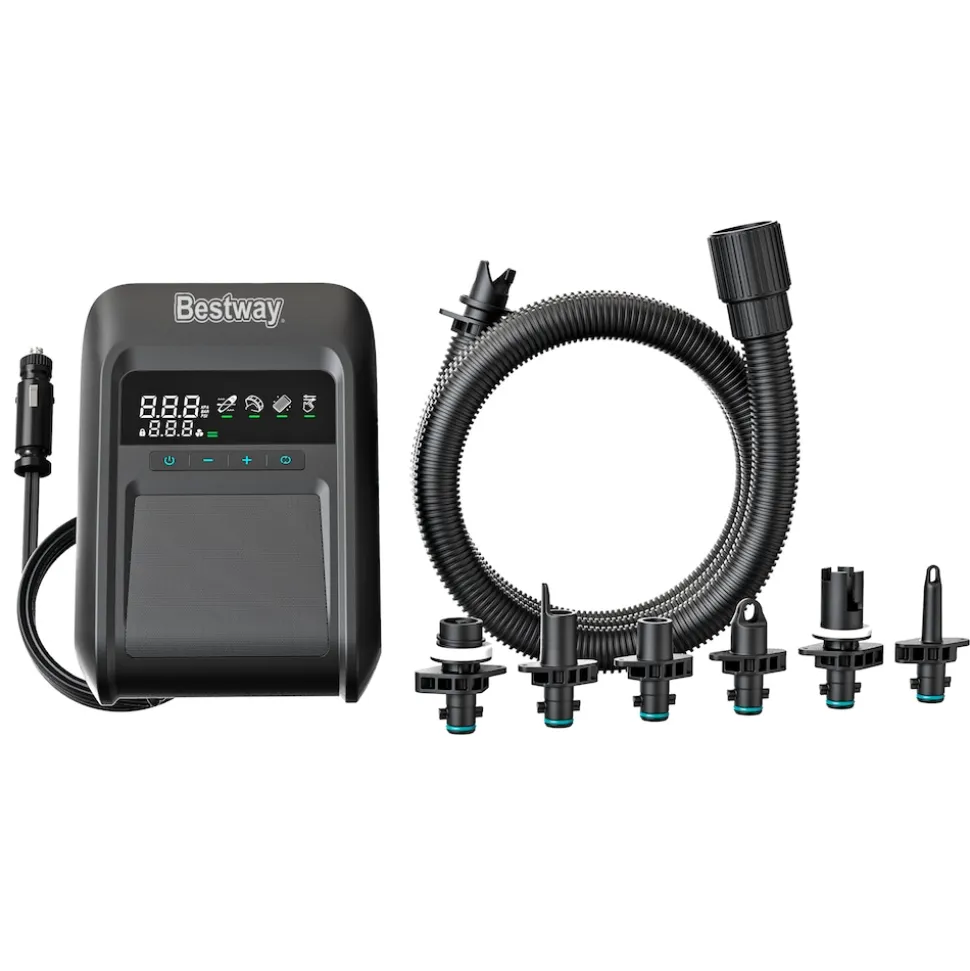 Bestway Elektropumpe Luftpumpe Pumpe Powergrip 12V Camping Hochdruck 250l min