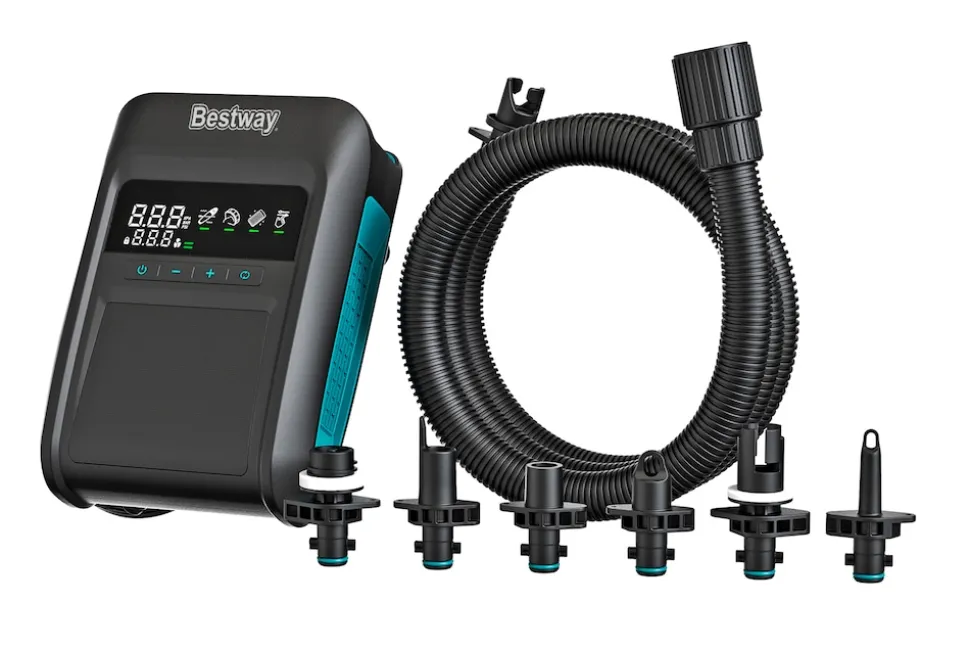 Bestway Elektropumpe Luftpumpe Pumpe Powergrip 12V Camping Hochdruck 250l min
