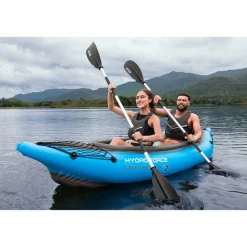 Bestway Hydro Force Cove Champion X2 Touring Kajak Set für 2 Personen Kayak Ruderboot