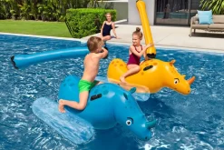 Bestway Poolspiel Nashorn Kinder Wasser Spielzeug 148cm für 2 Personen Poolspiel
