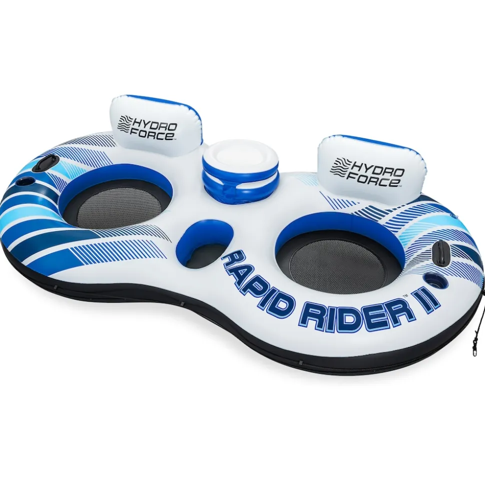 Bestway Schwimmring HydroForce RapidRider II 2Personen 251x132cm Schwimmreifen
