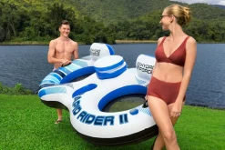 Bestway Schwimmring HydroForce RapidRider II 2Personen 251x132cm Schwimmreifen