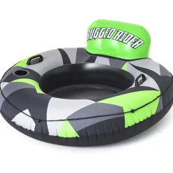 Bestway 43280 Schwimmring Rugged Rider I Ø135cm mit Lehne Getränkehalter Mesh