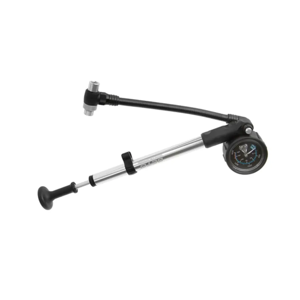 Beto Dämpferpumpe Fahrrad Federgabel Pumpe AV 28 Bar Gabelpumpe mit Manometer 400 PSI Dämpfer Luftpumpe