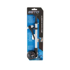Beto Dämpferpumpe Fahrrad Federgabel Pumpe AV 28 Bar Gabelpumpe mit Manometer 400 PSI Dämpfer Luftpumpe