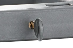 Bügelschloss mit Fingerabdrucksensor, inkl. 2 Laser-Cut Schlüssel, inkl. Li-Ionen Akku, aufladbar per USB-C, inkl. Rahmenhalterung, Gummiummantelung
