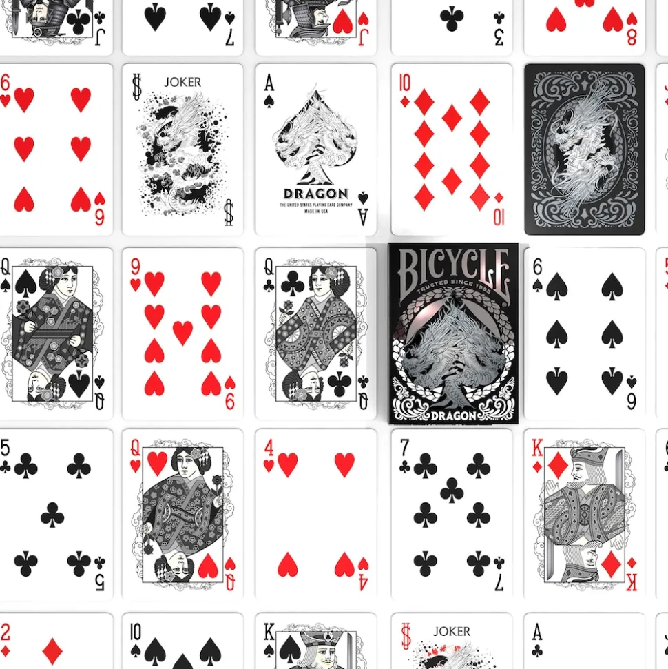 Bicycle® Kartendeck - Black Dragon Kartenspiel Spielkarten Pokerkarten Single Deck