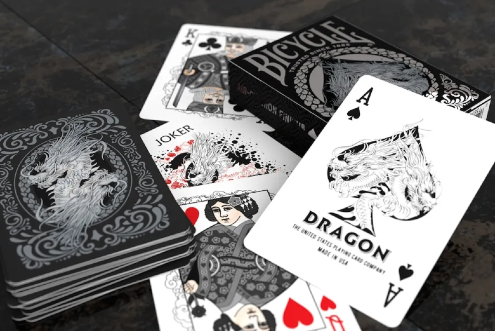Bicycle® Kartendeck - Black Dragon Kartenspiel Spielkarten Pokerkarten Single Deck
