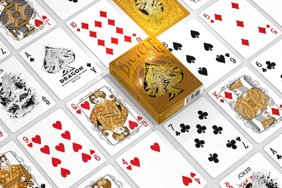 Bicycle® Kartendeck - Gold Dragon Kartenspiel Spielkarten Pokerkarten Single Deck