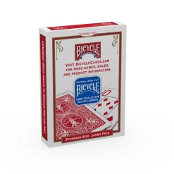 Bicycle® Kartendeck - Rider Jumbo Index (rot) Kartenspiel Spielkarten Kartentricks Pokerkarten Single Deck