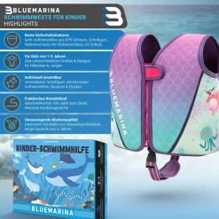 Bluemarina Kinder Schwimmhilfe (S, Mermaid)