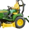 Bruder bruder 62104 bworld John Deere Aufsitzrasenmäher, Anhänger + Gärtner