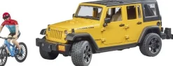Bruder bruder 02543 JeepWrangler RubiconUnlimited, Mountainbike und Radfahrer