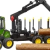 Bruder Bruder 02133 John Deere 1210E Rückezug plus Zubehör