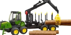 Bruder Bruder 02133 John Deere 1210E Rückezug plus Zubehör