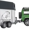 Bruder bruder 02592 Land Rover Defender Station Wagon mit Pferdeanhänger und Pferd