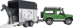 Bruder bruder 02592 Land Rover Defender Station Wagon mit Pferdeanhänger und Pferd